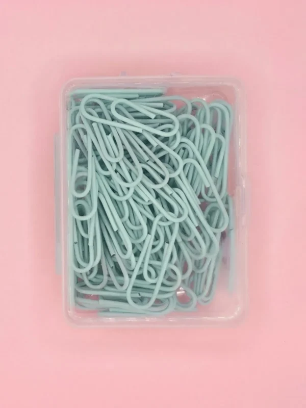 Caja de Clips en Colores Pastel