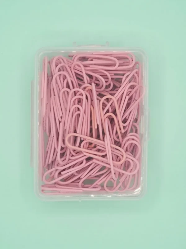 Caja de Clips en Colores Pastel