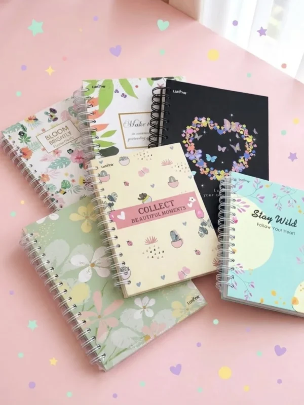 Libreta 100 Hojas Pasta Dura Francés Diseños Cute Raya