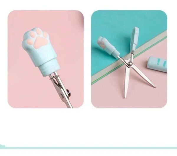 Mini Tijera de Huella de Gato Portátil Kawaii