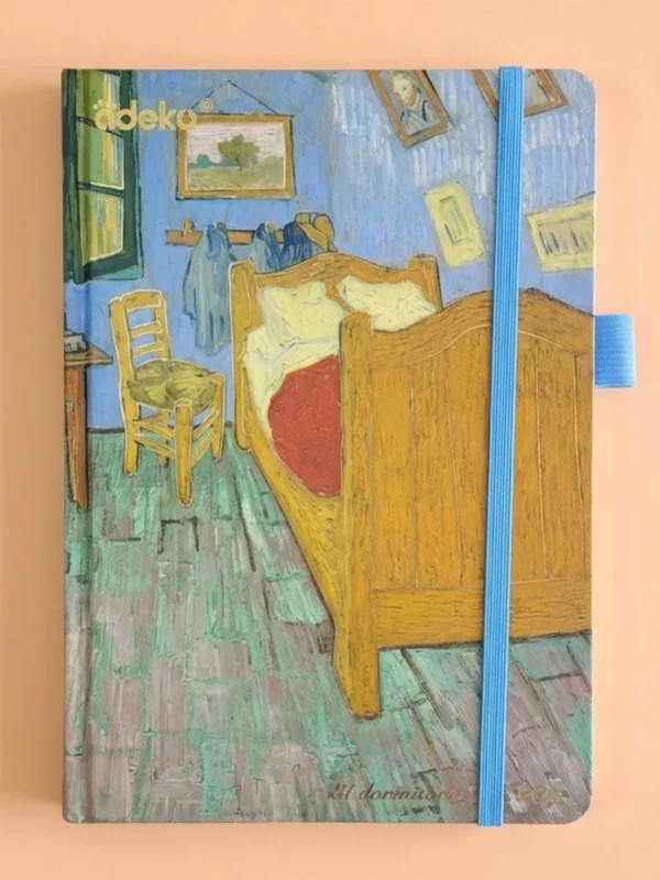 Cuaderno Frances 100 Hojas de Rayas con Diseños Obras Van Gogh