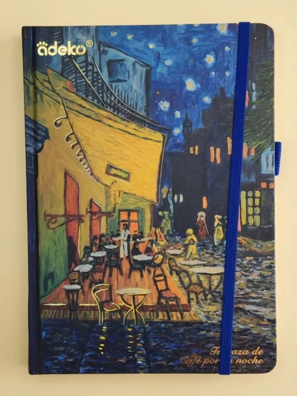 Cuaderno Frances 100 Hojas de Rayas con Diseños Obras Van Gogh