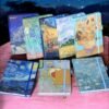 Cuaderno Frances 100 Hojas de Rayas con Diseños Obras Van Gogh