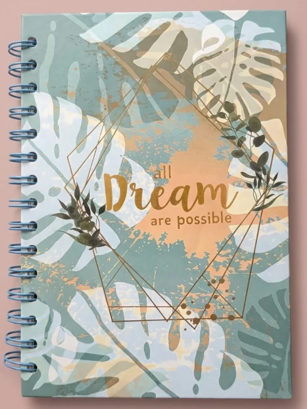 Libreta Pasta Dura Tamaño Francés A5 de 200 Hojas de Cuadro Grande