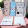 Libreta Tamaño Frances con 60 Hojas de Raya y 9 Blocs de Notas Adhesivas Diseños Gato Cute