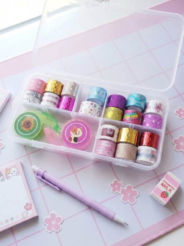 Estuche Kawaii de 20 Washis + 2 Despachadores