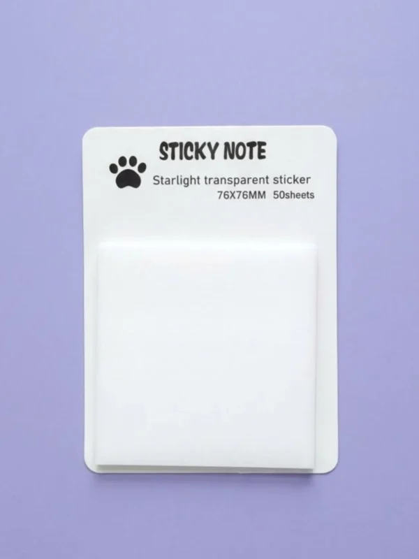 Bloc con 50 Notas Adhesivas color Brillos Mate