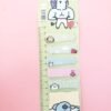 Planilla de Notas Adhesivas con Regla Kawaii