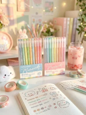 TIN-042_portada 1200x1600px Pack de 9 Plumas Languo Morandi