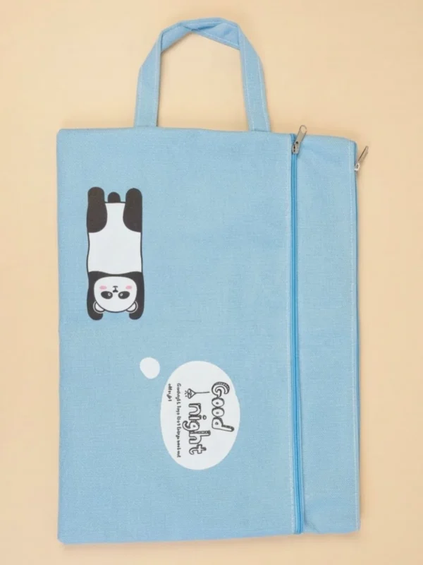 COS-053-azul 1200x1600px Bolsa de Almacenamiento Tipo Folder de Algodón