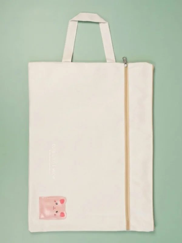 COS-053-beige 1200x1600px Bolsa de Almacenamiento Tipo Folder de Algodón