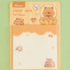 Nota Adhesiva Transparente con Brillos de 50 Hojas Diseño Osito Kawaii Colorido